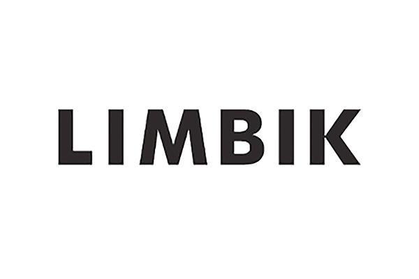 Limbik company logo in bold black text on a transparent background.