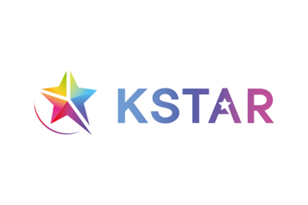 The KSTAR logo featuring a colorful, multi-colored star with gradient shading and the text 'KSTAR' in a matching gradient style.