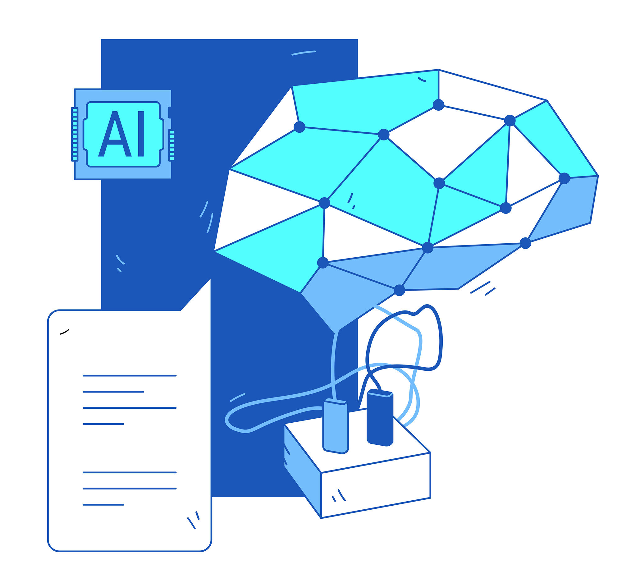 AI brain and machine learning model