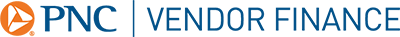 PNC Bank logo featuring an orange and white icon followed by the company name in blue text.