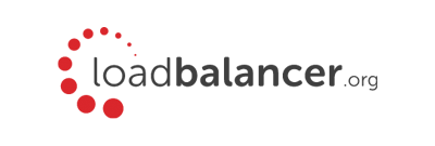 Logo of Loadbalancer.org featuring a red and black design with the company name.