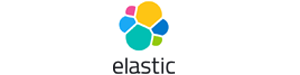 "Elastic logo featuring a colorful cluster of shapes above the word 'Elastic'."