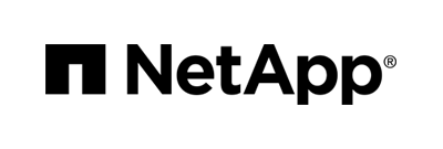 NetApp logo with black text on a transparent background